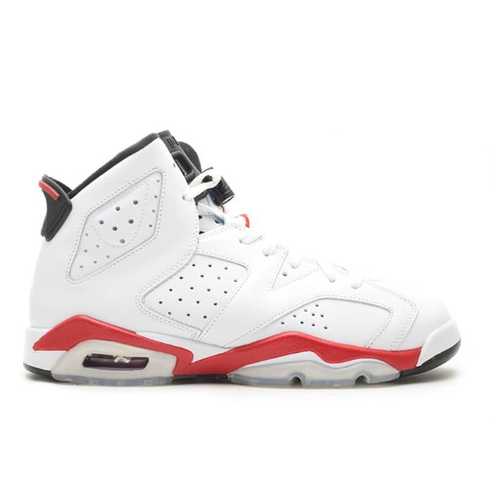 ナイキ　エアジョーダン Air Jordan 【 Jordan 6 Retro Gs 'Bulls' Youth White/Varsity Red-Black 】 レトロ ジュニア キッズ 白色 ホワイト｜スニケス