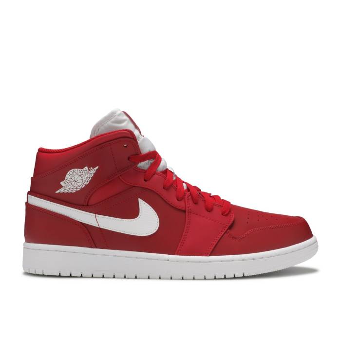 ナイキ エアジョーダン Air Jordan 【 Jordan 1 Retro Mid \u0027Gym Red 2.0\u0027 Men Gym Red/White-White 】 レトロ ミッド Red 赤・赤いこと メンズ Red 赤・赤いこと