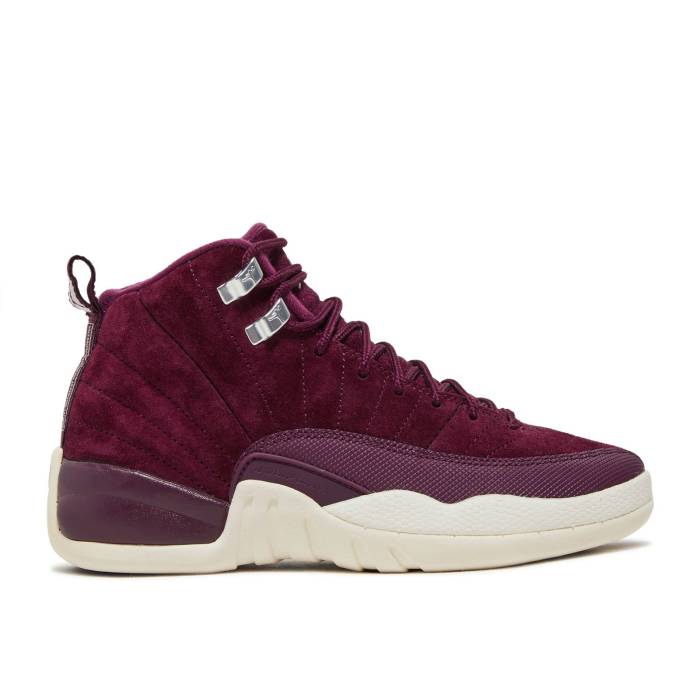 ナイキ エアジョーダン Air Jordan 【 Jordan 12 Retro ガウス \u0027Bordeaux\u0027 Youth Bordeaux/Metallic Silver-Sail 】 レトロ お坊っちゃん キッズ