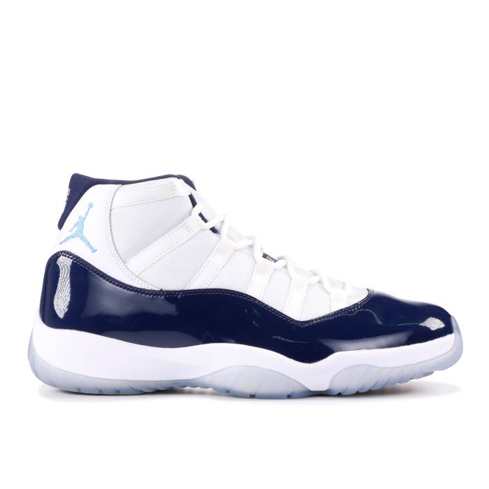 ナイキ エアジョーダン Air Jordan 【 Jordan 11 Retro \u0027Win Like \u002782\u0027 Men White/Midnight Navy-University Blue 】 レトロ メンズ 白いこと 白いこと 青碧 青碧