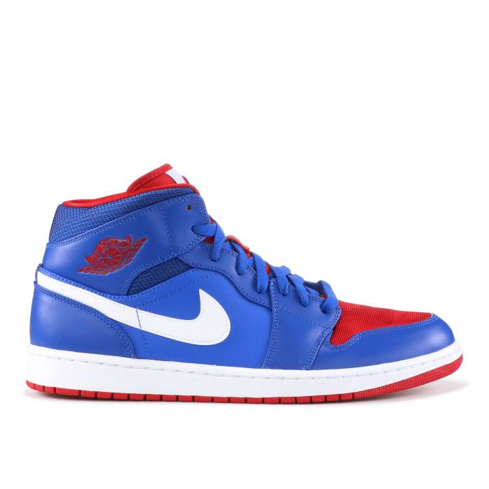 ナイキ エアジョーダン Air Jordan 【 Jordan 1 Mid Detroit Pistons Men Game Royal/Game Royal-Gym Red-White 】 ミッド メンズ Game ゲーム
