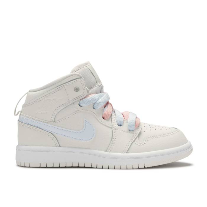 ナイキ エアジョーダン Air Jordan 【 Jordan 1 Retro Mid Gp 'Phantom' Youth Phantom/Igloo-Purple Rise-Blue Tint 】 レトロ ミッド ジュニア キッズ|スニケス