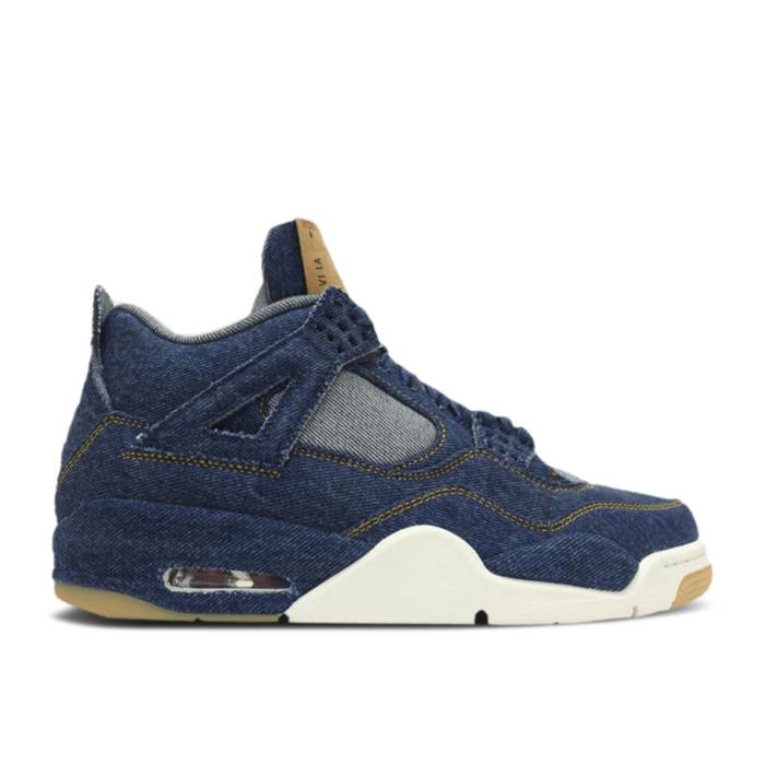 ナイキ エアジョーダン Air Jordan 【 Levi\u0027s X Jordan 4 Retro \u0027Denim\u0027 Sample Men Denim/Denim/Sail/Game Red 】 レトロ メンズ ジーンズ Game 競り合い Red 赤・赤いこと