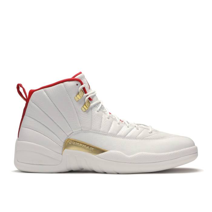 ナイキ エアジョーダン Air Jordan 【 Jordan 12 Retro \u0027Fiba\u0027 Men White/University Red-Metallic Gold 】 レトロ メンズ 白いこと 白いこと ゴールド