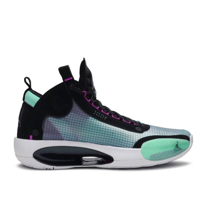 ナイキ エアジョーダン Air Jordan 【 Jordan 34 \u0027Blue Void\u0027 Men Blue Void/Green Glow-Black-Metallic Silver 】 メンズ 青み 青色 green 緑・緑であること Silver しろがね色・しろがね色