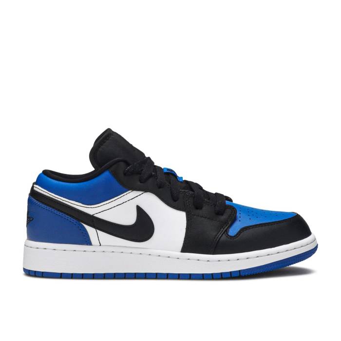 ナイキ エアジョーダン Air Jordan 【 Jordan 1 Low Gs 'Royal Toe' Youth Sport Royal/White/Black 】 ジュニア キッズ 白色 ホワイト 黒色 ブラック|スニケス