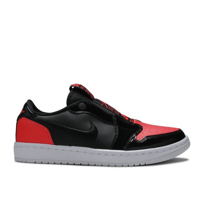 ナイキ エアジョーダン Air Jordan 【 Wmns Jordan 1 Low Slip \u0027Infra-Bred\u0027 Women Infrared/Black/White 】 レディース 黒いこと 黒いこと 白いこと 白いこと