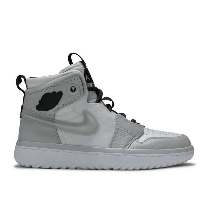 ナイキ エアジョーダン Air Jordan 【 Jordan 1 React High \u0027Grey Fog\u0027 Men White/Black/Grey Fog 】 リアクト 御機嫌 メンズ 白いこと 白いこと 黒いこと 黒いこと 薄墨色 薄墨色