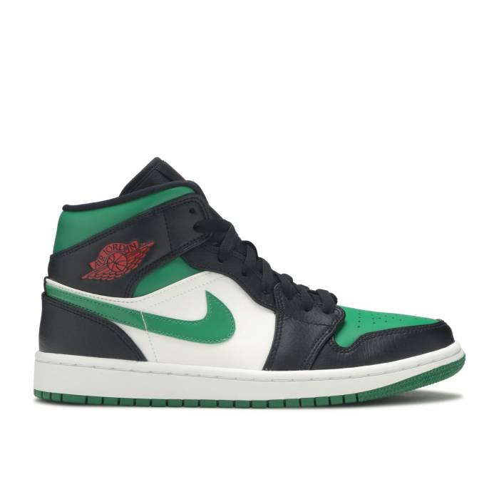ナイキ エアジョーダン Air Jordan 【 Jordan 1 Mid \u0027Pine Green\u0027 Men Pine Green/White/Black/Red 】 ミッド メンズ green 緑・緑であること 白いこと 白いこと 黒いこと 黒いこと Red 赤・赤いこと