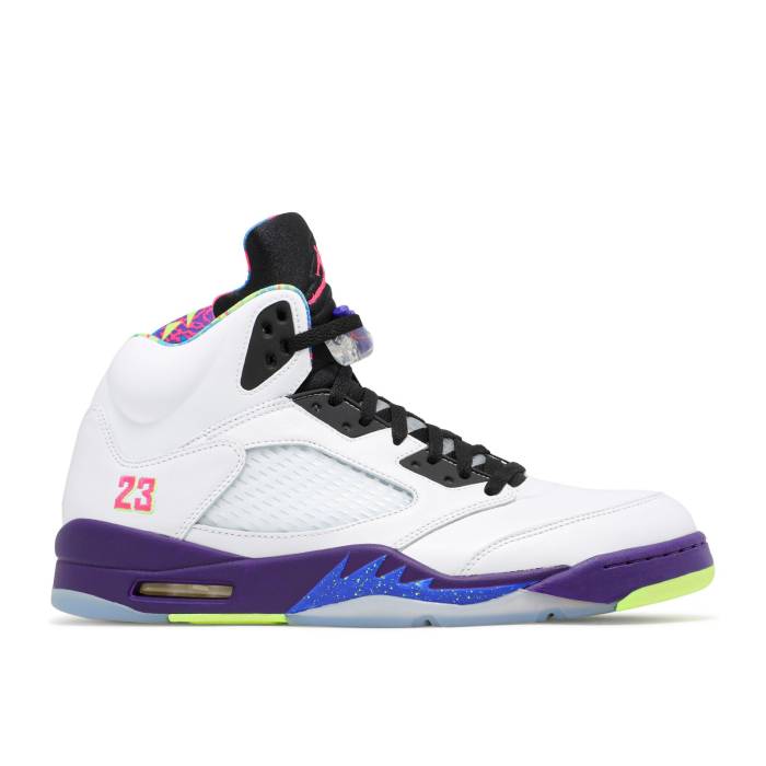 ナイキ エアジョーダン Air Jordan 【 Jordan 5 Retro \u0027Alternate Bel-Air\u0027 Men White/Court Purple/Racer Pink/Ghost Green 】 レトロ メンズ 白いこと 白いこと 厚地の外套 Purple 紫・パープル pink サクラ色 green 緑・緑であること