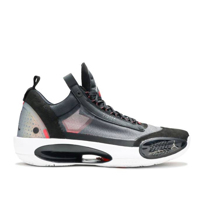 ナイキ エアジョーダン Air Jordan 【 Jordan 34 Low \u0027Heritage\u0027 Men Black/Metallic Silver/White/Red Orbit 】 メンズ 黒いこと 黒いこと Silver しろがね色・しろがね色 白いこと 白いこと Red 赤・赤いこと