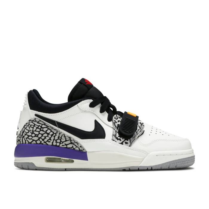 ナイキ　エアジョーダン Air Jordan 【 Jordan Legacy 312 Low Gs 'Lakers' Youth Summit White/Varsity Red/Black/Varsity Purple/University Gold 】 legacy レガシー ジュニア キッズ 白色 ホワイト Red 赤・レッド 黒色 ブラッ｜スニケス