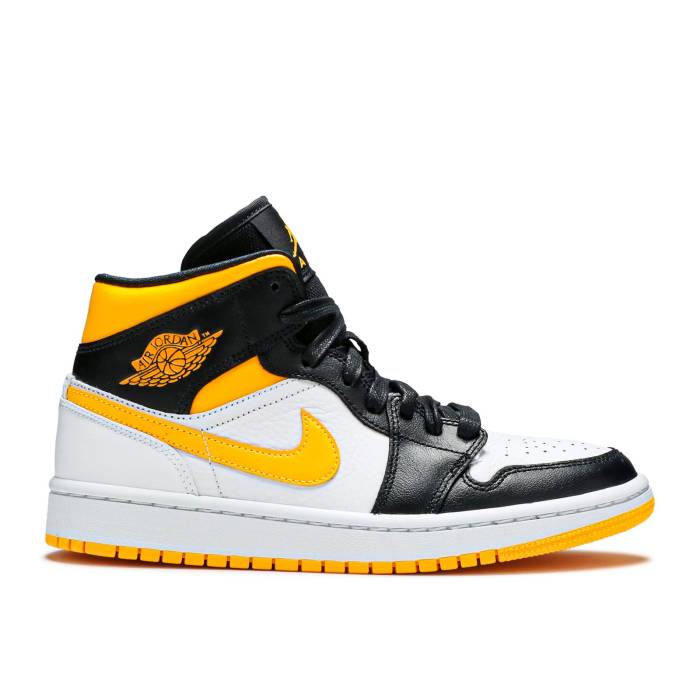 ナイキ エアジョーダン Air Jordan 【 Wmns Jordan 1 Mid Se \u0027White Laser Orange\u0027 Women White/Laser Orange/Black 】 ミッド Laser レーザ レディース 白いこと 白いこと Laser レーザ orange 橙・オレンジ色 黒いこと 黒いこと