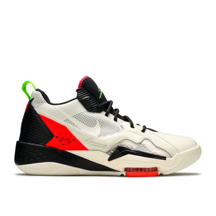 ナイキ エアジョーダン Air Jordan 【 Jordan Zoom 92 ail Men Sail/Black/Flash Crimson/Electric Green 】 ズーム メンズ 黒色 ブラック クリムゾン green 緑・グリーン