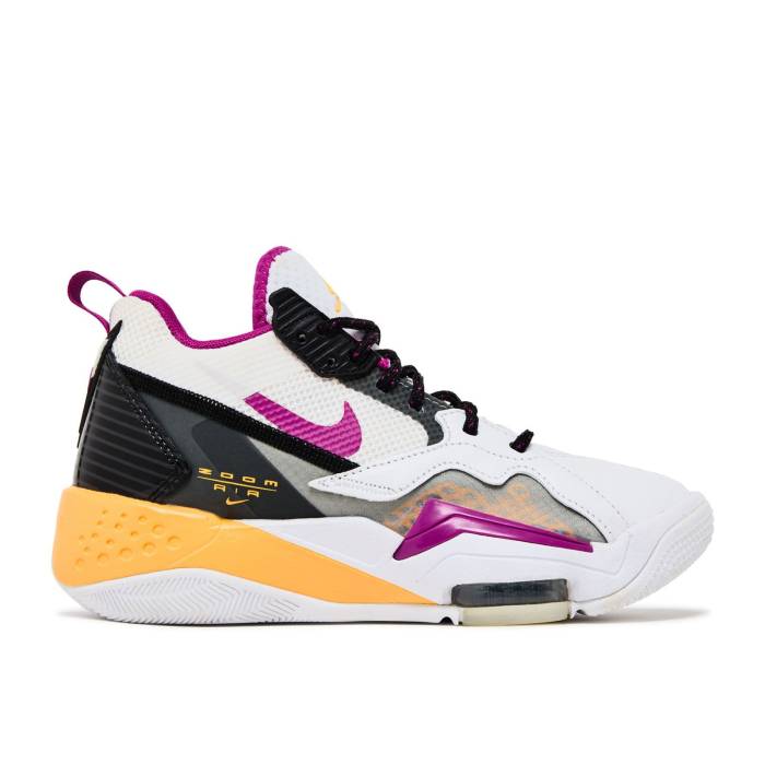 ナイキ エアジョーダン Air Jordan 【 Wmns Jordan Zoom \u002792 \u0027Cactus Flower\u0027 Women White/Black/Smoke Grey/Cactus Flower 】 望遠レンズ レディース 白いこと 白いこと 黒いこと 黒いこと 薄墨色 薄墨色