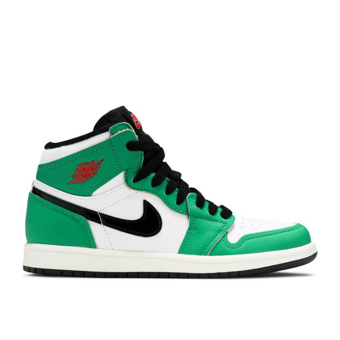ナイキ エアジョーダン Air Jordan 【 Jordan 1 Retro High Og Ps \u0027Lucky Green\u0027 Youth Lucky Green/Black/White/Sail 】 レトロ ご機嫌 御坊っちゃん キッズ green 緑・緑であること 黒いこと 黒いこと 白いこと 白いこと キッズ・ベビー・マタニティ-スニーカー-キッズファッション