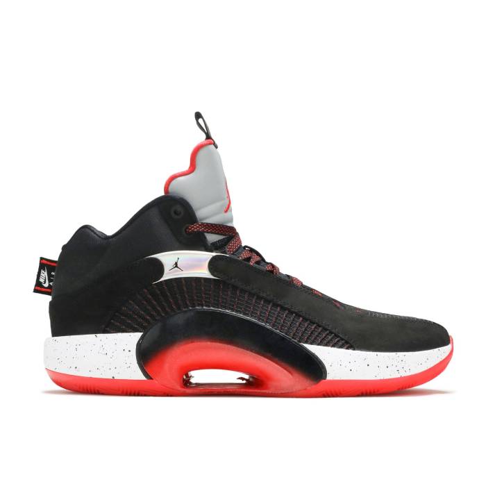 ナイキ エアジョーダン Air Jordan 【 Jordan 35 \u0027Bred\u0027 Men Black/Fire Red/Reflective Silver 】 メンズ 黒いこと 黒いこと 火の手 Red 赤・赤いこと Silver しろがね色・しろがね色