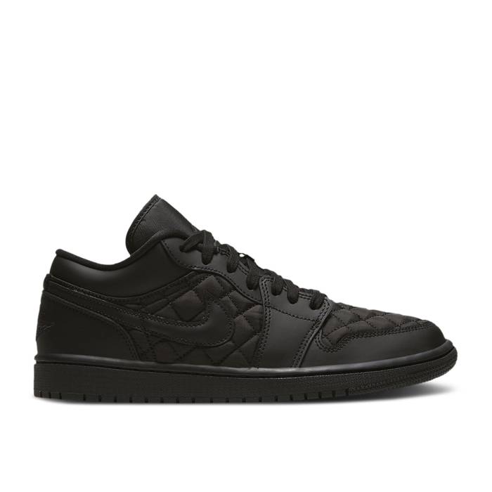 ナイキ エアジョーダン Air Jordan 【 Wmns Jordan 1 Low 'Triple Black Quilted' Women Black/Black/Black 】 黒色 ブラック レディース 黒色 ブラック|スニケス