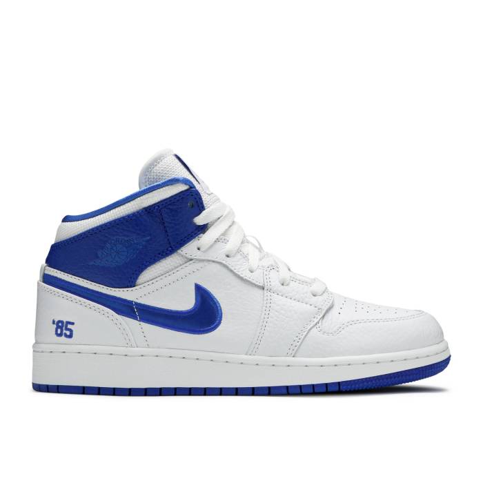 ナイキ エアジョーダン Air Jordan 【 Jordan 1 Mid ガウス \u002785\u0027 Youth White/Multi-Color/Chile Red 】 ミッド 御坊っちゃん キッズ 白いこと 白いこと Red 赤・赤いこと キッズ・ベビー・マタニティ-スニーカー-靴