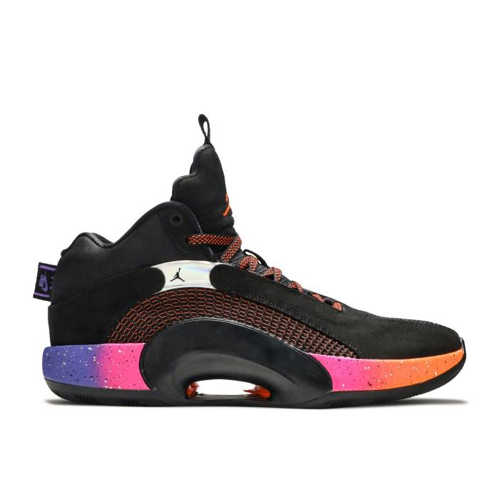 ナイキ エアジョーダン Air Jordan 【 Jordan 35 'Sunset' Men Black/Hyper Grape/Fuchsia Blast/Total Orange 】 メンズ 黒色 ブラック ブラスト orange 橙・オレンジ|スニケス