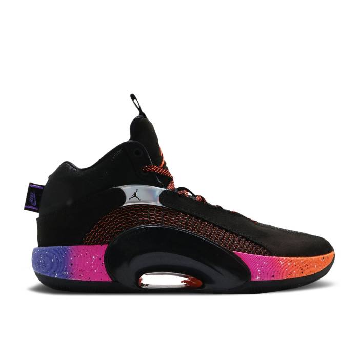 ナイキ エアジョーダン Air Jordan 【 Jordan 35 Pf \u0027Sunset\u0027 Men Black/Total Orange/Hyper Grape 】 メンズ 黒いこと 黒いこと orange 橙・オレンジ色