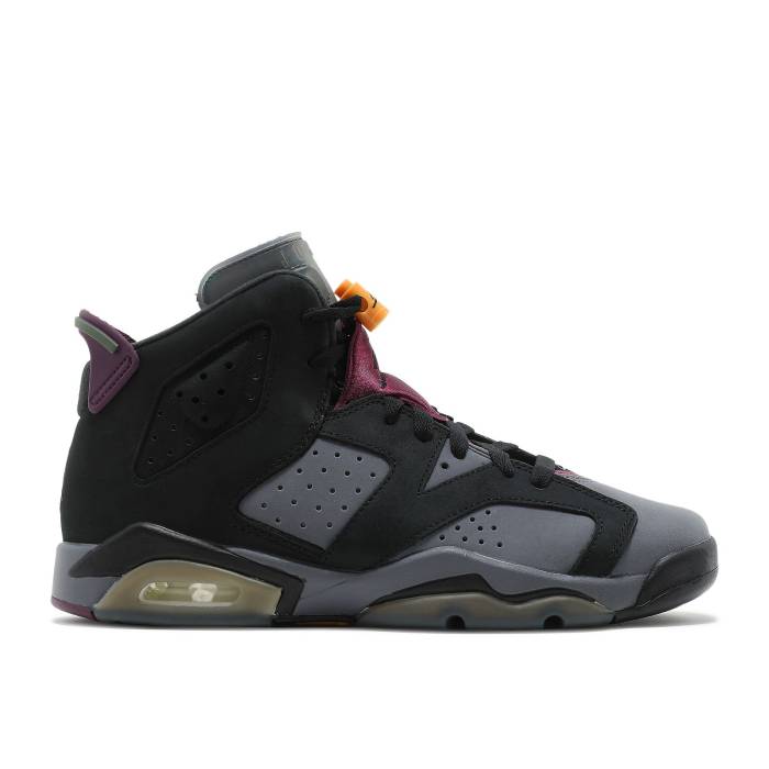 ナイキ エアジョーダン Air Jordan 【 Jordan 6 Retro Gs Bordeaux Youth Black/Light Graphite/Dark Grey/Bordeaux 】 レトロ ジュニア キッズ 黒色 ブラック 灰色 グレー
