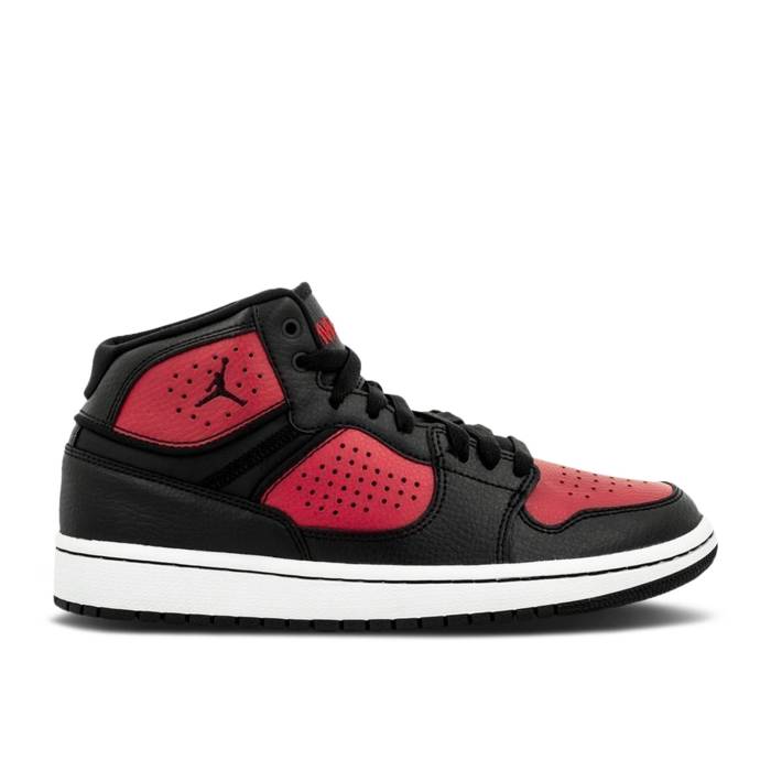 ナイキ エアジョーダン Air Jordan 【 Jordan Access ガウス \u0027Bred\u0027 Youth Black/Gym Red/White 】 御坊っちゃん キッズ 黒いこと 黒いこと Red 赤・赤いこと 白いこと 白いこと キッズ・ベビー・マタニティ-靴-キッズファッション