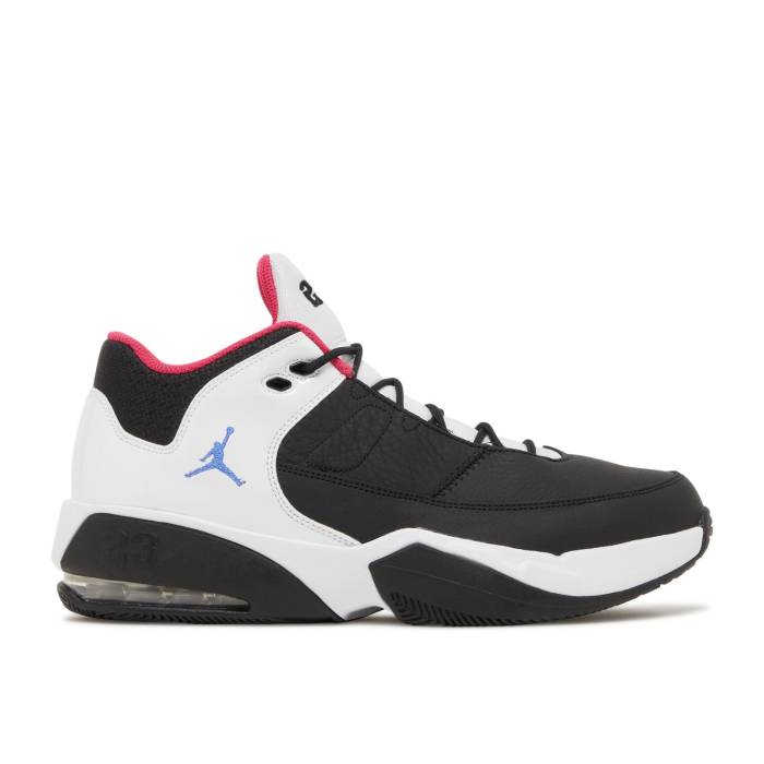 ナイキ エアジョーダン Air Jordan 【 Jordan Max Aura 3 \u0027Black White Rush Pink\u0027 Men Black/White/Rush Pink/Medium Blue 】 マックス 佇まい 白いこと 白いこと rush 混雑時 メンズ 黒いこと 黒いこと 白いこと 白いこと rush ラッ