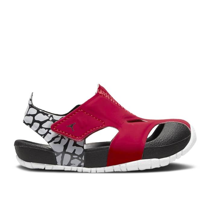 ナイキ　エアジョーダン Air Jordan 【 Jordan Flare Sandal Td 'Giraffe' Infant Gym Red/White/Black 】 ベビー Red 赤・レッド 白色 ホワイト 黒色 ブラック｜スニケス
