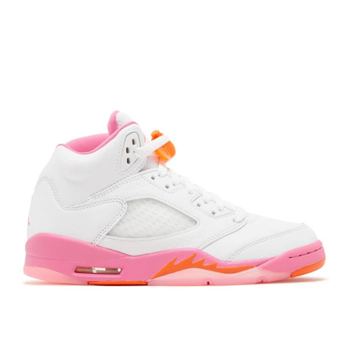 ナイキ エアジョーダン Air Jordan 【 Jordan 5 Retro Gs 'Pinksicle' Youth White/Pinksicle/Safety Orange 】 レトロ ジュニア キッズ 白色 ホワイト orange 橙・オレンジ|スニケス