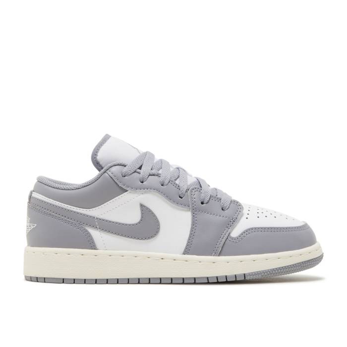 ナイキ エアジョーダン Air Jordan 【 Jordan 1 Low Gs 'Vintage Grey' Youth Stealth/White/Sail 】 ジュニア キッズ ステルス 白色 ホワイト|スニケス