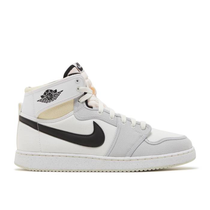 ナイキ エアジョーダン Air Jordan 【 Jordan 1 Ko High \u0027Grey Fog\u0027 Men White/Black/Grey Fog/Sail 】 ご機嫌 メンズ 白いこと 白いこと 黒いこと 黒いこと 薄墨色 薄墨色