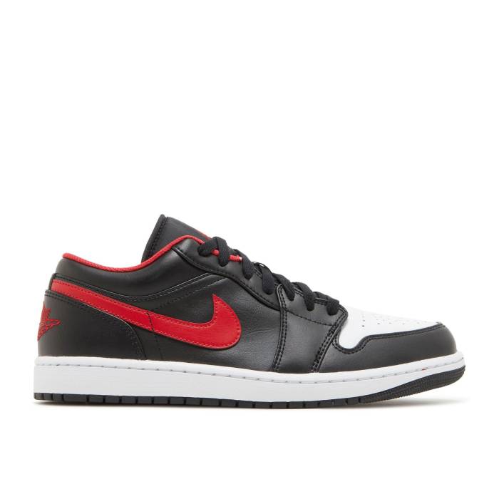 ナイキ エアジョーダン Air Jordan 【 Jordan 1 Low \u0027White Toe\u0027 Men Black/Fire Red/White 】 メンズ 黒いこと 黒いこと 火の手 Red 赤・赤いこと 白いこと 白いこと スニーカー-メンズ靴-靴