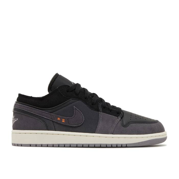 ナイキ　エアジョーダン Air Jordan 【 Jordan 1 Low Se Craft 'Inside Out - Black' Men Black/Light Graphite/Sail/Cement Grey 】 メンズ 黒色 ブラック 灰色・シメント 灰色 グレー 42,600円