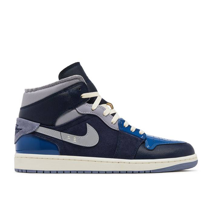 ナイキ エアジョーダン Air Jordan 【 Jordan 1 Mid Se Craft 'Inside Out - Obsidian' Men Obsidian/French Blue/Ashen Slate/White 】 ミッド メンズ 青色 ブルー 白色 ホワイト|スニケス