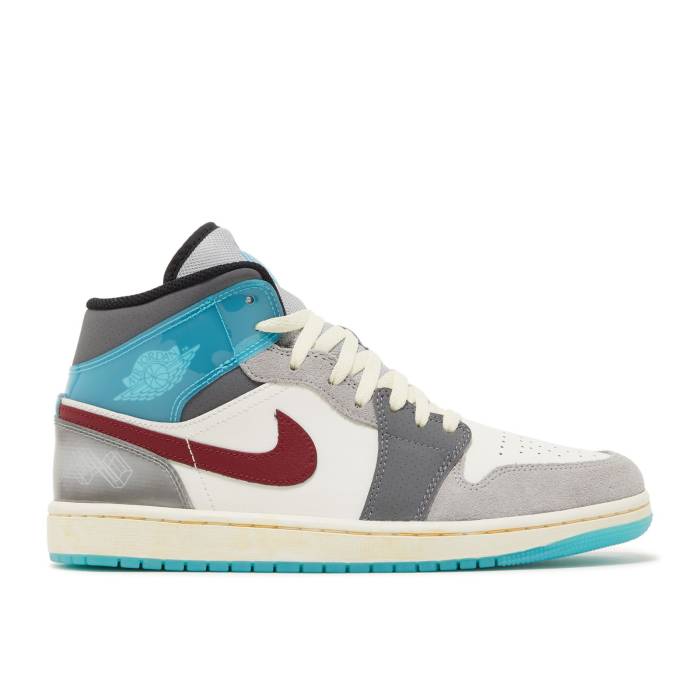 ナイキ エアジョーダン Air Jordan 【 Jordan 1 Mid \u0027Exploration Unit\u0027 Men Sail/Team Red/Coconut Milk 】 ミッド メンズ Team 野球クラブ Red 赤・赤いこと