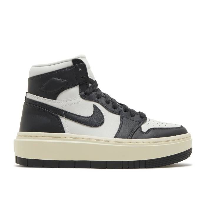 ナイキ エアジョーダン Air Jordan 【 Wmns Jordan 1 Elevate High \u0027White Black\u0027 Women White/Black/Sail 】 御機嫌 レディース 白いこと 白いこと 黒いこと 黒いこと