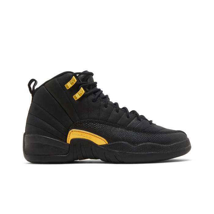 ナイキ エアジョーダン Air Jordan 【 Jordan 12 Retro ガウス \u0027Black Taxi\u0027 Youth Black/Taxi 】 レトロ お坊っちゃん キッズ 黒いこと 黒いこと