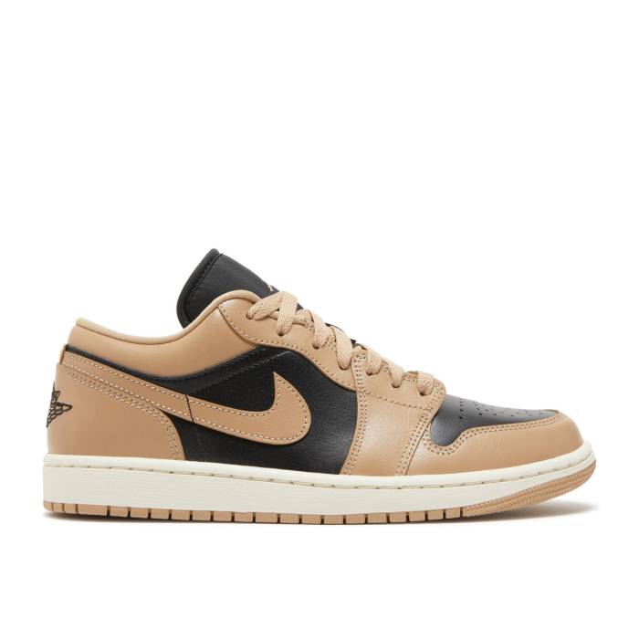 ナイキ エアジョーダン Air Jordan 【 Wmns Jordan 1 Low \u0027Desert\u0027 Women Desert/Black/Sail 】 レディース 黒いこと 黒いこと