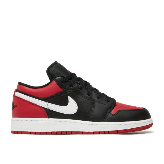 ナイキ エアジョーダン Air Jordan 【 Jordan 1 Low Gs 'Alternate Bred Toe' Youth Black/White/Gym Red 】 ジュニア キッズ 黒色 ブラック 白色 ホワイト Red 赤・レッド|スニケス