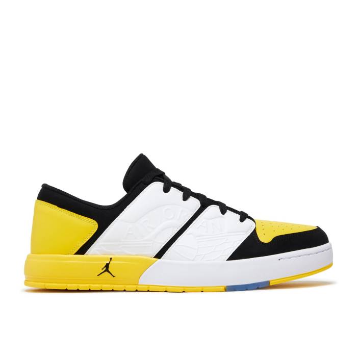 ナイキ エアジョーダン Air Jordan 【 Jordan Nu Retro 1 Low \u0027Tour Yellow\u0027 Men Black/White/Tour Yellow 】 レトロ メンズ 黒いこと 黒いこと 白いこと 白いこと yellow 黄味がかった・黄色