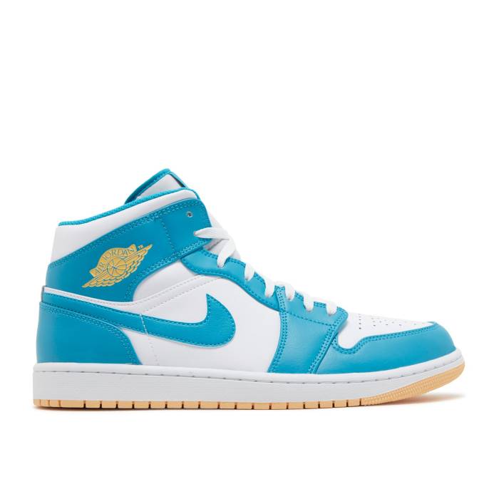 ナイキ エアジョーダン Air Jordan 【 Jordan 1 Mid Aquatone Men Aquatone/Celestial Gold/White 】 ミッド メンズ ゴールド 白色 ホワイト