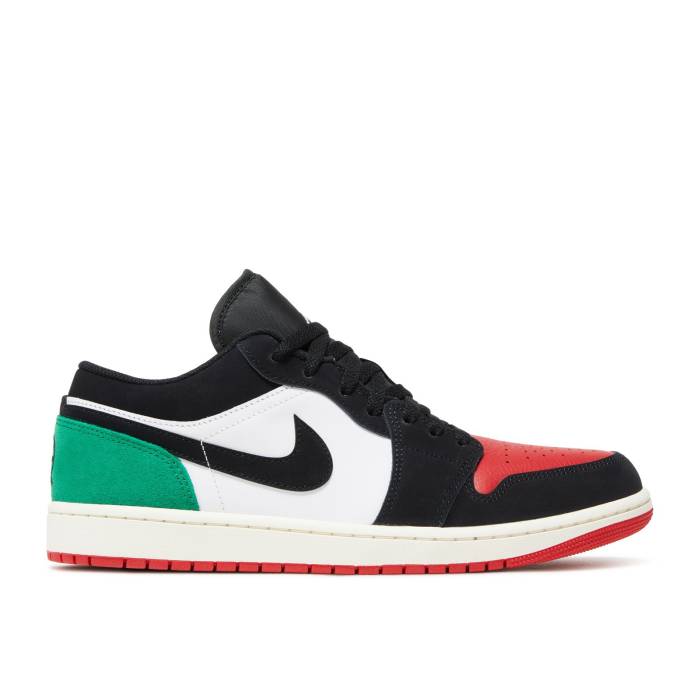ナイキ エアジョーダン Air Jordan 【 Jordan 1 Low Quai 54 2023 Men White/Black/University Red/Classic Green/Sail 】 メンズ 白色 ホワイト 黒色 ブラック Red 赤・レッド クラシック green 緑・グリーン