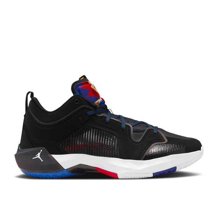 ナイキ エアジョーダン Air Jordan 【 Jordan 37 Low Pf \u0027Nothing But Net\u0027 Men Black/University Red/Bright Concord/White 】 メンズ 黒いこと 黒いこと Red 赤・赤いこと 調和・コン吊りひも 白いこと 白いこと