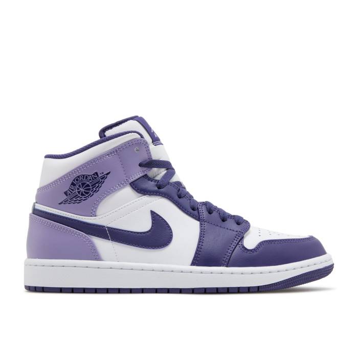 ナイキ エアジョーダン Air Jordan 【 Jordan 1 Mid \u0027Sky J Purple\u0027 Men Sky J Purple/Sky J Purple/White/Sky J Light Purple 】 ミッド メンズ 天の原 Purple 紫・パープル 白いこと 白いこと