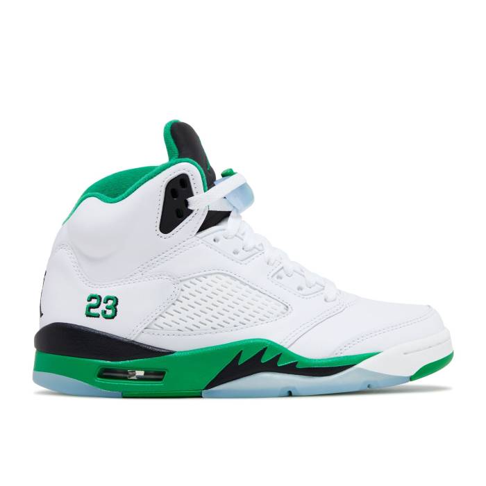 ナイキ エアジョーダン Air Jordan 【 Wmns Jordan 5 Retro \u0027Lucky Green\u0027 Women White/Lucky Green/Black/Ice Blue 】 レトロ レディース 白いこと 白いこと green 緑・緑であること 黒いこと 黒いこと 青碧 青碧