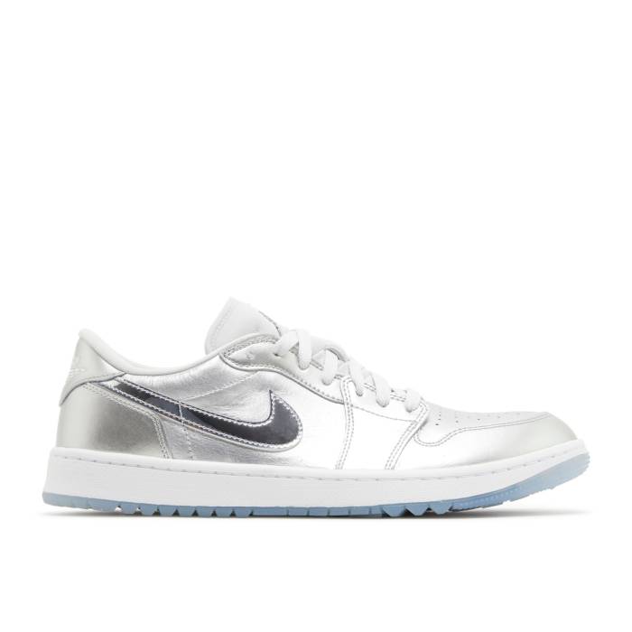ナイキ エアジョーダン Air Jordan 【 Jordan 1 Low Golf \u0027Gift Giving Pack\u0027 Men Metallic Silver/Metallic Silver/Photon Dust/White 】 golf ゴルフ メンズ Silver しろがね色・しろがね色 白いこと 白いこと