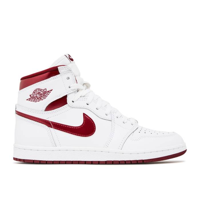 ナイキ エアジョーダン Air Jordan 【 Jordan 1 Retro High 85 Og Metallic Burgundy Men White/Team Red/White 】 レトロ ハイ メンズ 白色 ホワイト Team チーム Red 赤・レッド