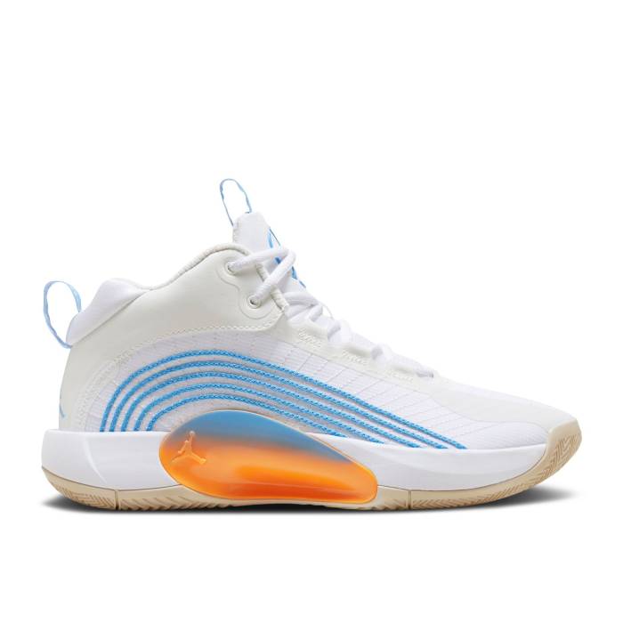 ナイキ エアジョーダン Air Jordan 【 Jordan Jumpman 2021 Pf \u0027White University Blue Orange\u0027 Men White/University Blue/White 】 Jumpman 飛び降りるマン 青み 青色 メンズ 白いこと 白いこと 青み 青色