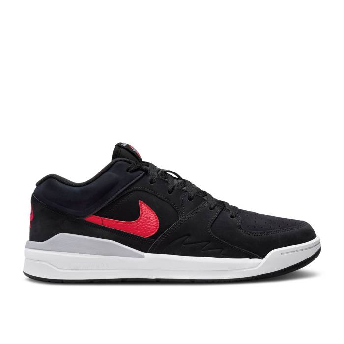 ナイキ エアジョーダン Air Jordan 【 Jordan Stadium 90 \u0027Bred\u0027 Men Black/White/Cement Grey/Fire Red 】 競技場 メンズ 黒いこと 黒いこと 白いこと 白いこと 薄墨色・シメント 薄墨色 薄墨色 たき火 Red 赤・赤いこと